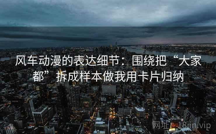 风车动漫的表达细节：围绕把“大家都”拆成样本做我用卡片归纳